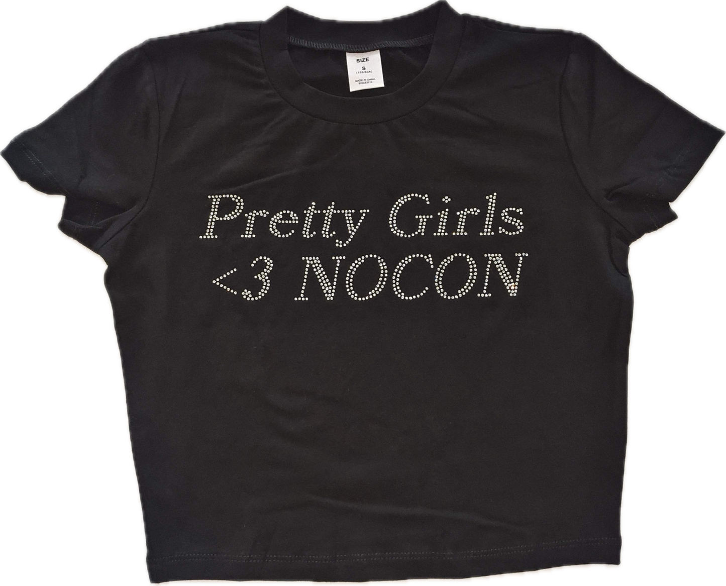 Pretty Girls <3 NOCON Crop Top (Black)